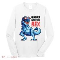Grandpasaurus T Rex Dinosaur Grandpa Saurus FatherS Family Long Sleeve Shirt thumb 0