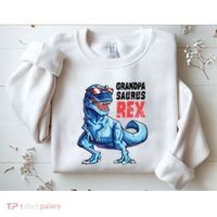 Grandpasaurus T Rex Dinosaur Grandpa Saurus FatherS Family Sweatshirt thumb 2