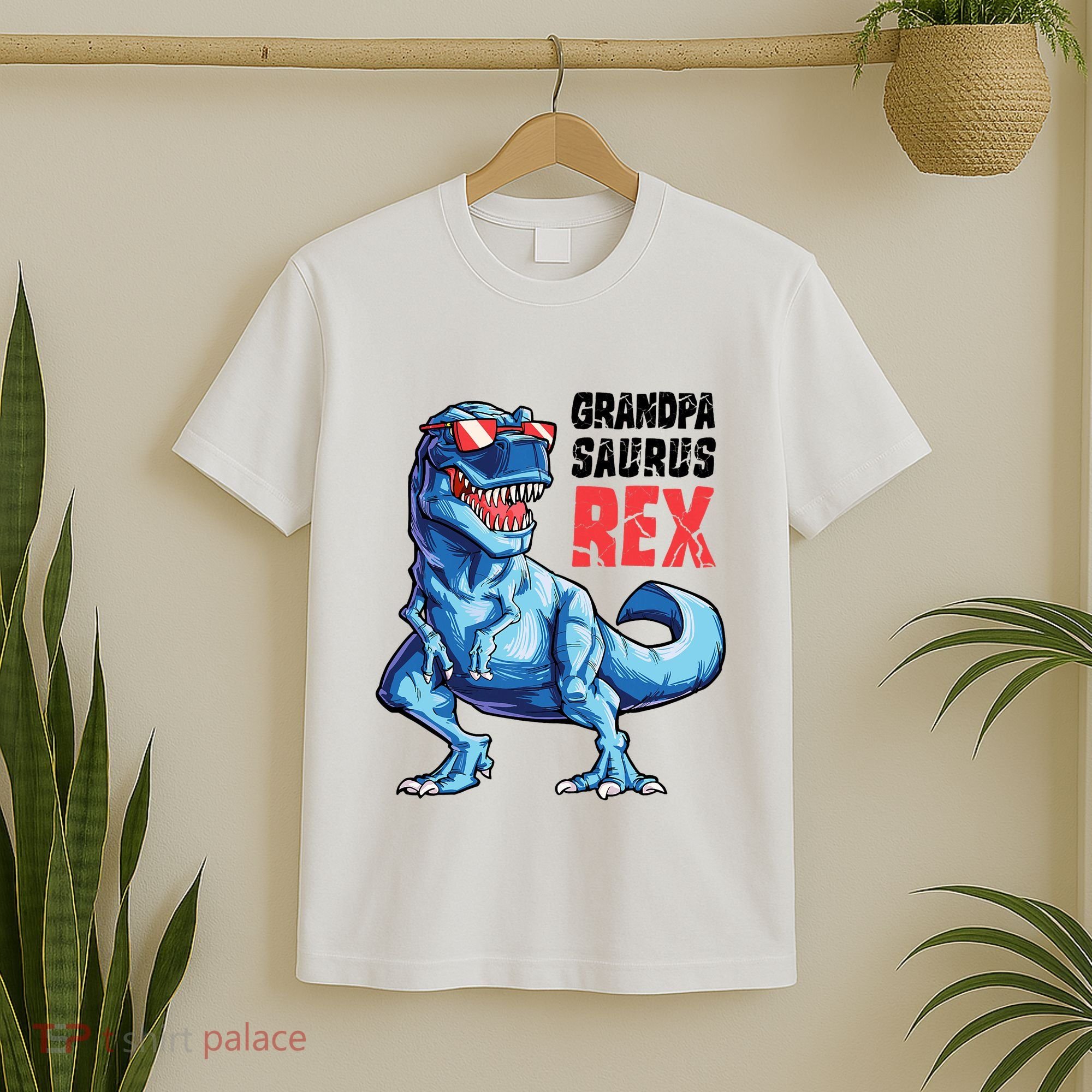 Grandpasaurus T Rex Dinosaur Grandpa Saurus FatherS Family T-Shirt