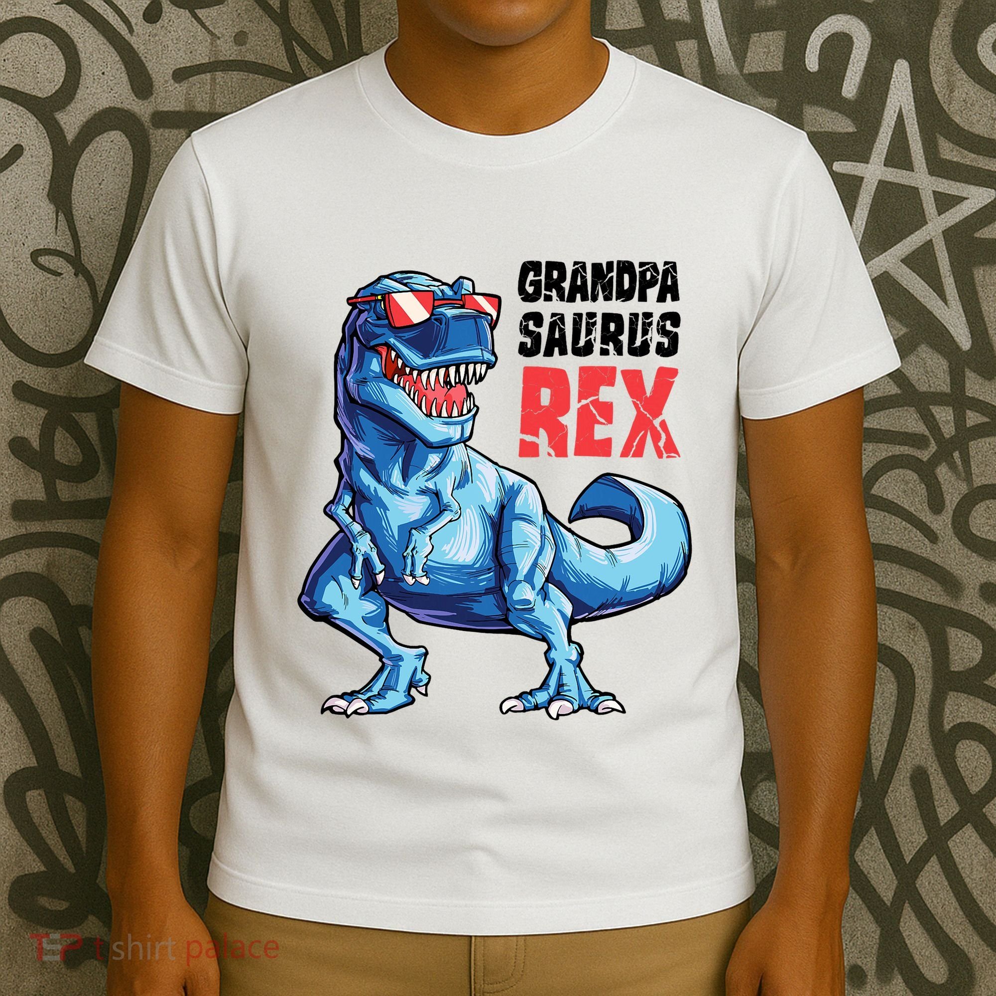 Grandpasaurus T Rex Dinosaur Grandpa Saurus FatherS Family T-Shirt