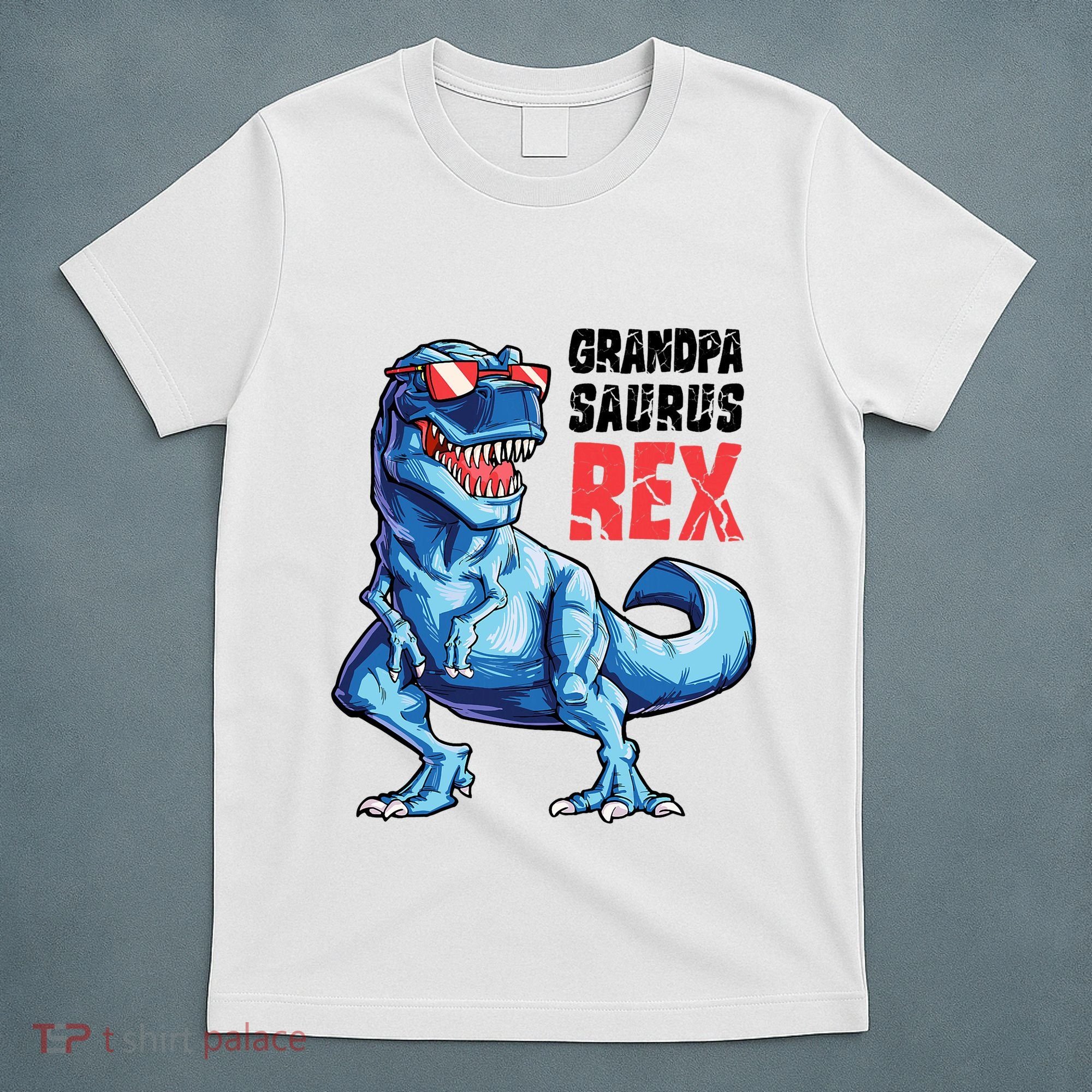 Grandpasaurus T Rex Dinosaur Grandpa Saurus FatherS Family T-Shirt