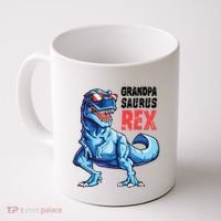 Grandpasaurus T Rex Dinosaur Grandpa Saurus FatherS Family Coffee Mug thumb 0