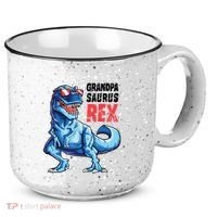 Grandpasaurus T Rex Dinosaur Grandpa Saurus FatherS Family 15oz Campfire Ceramic Mug thumb 0