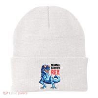 Grandpasaurus T Rex Dinosaur Grandpa Saurus FatherS Family Beanie thumb 0