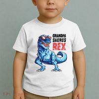 Grandpasaurus T Rex Dinosaur Grandpa Saurus FatherS Family Toddler T-Shirt thumb 2