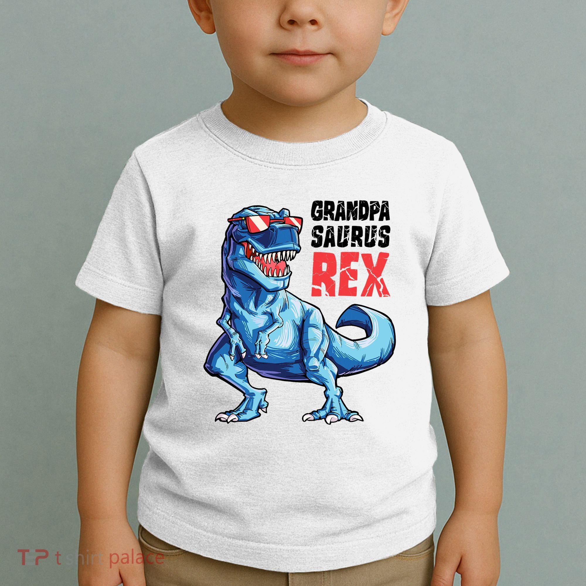 Grandpasaurus T Rex Dinosaur Grandpa Saurus FatherS Family Toddler T-Shirt