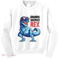 Grandpasaurus T Rex Dinosaur Grandpa Saurus FatherS Family Kids Sweatshirt thumb 0