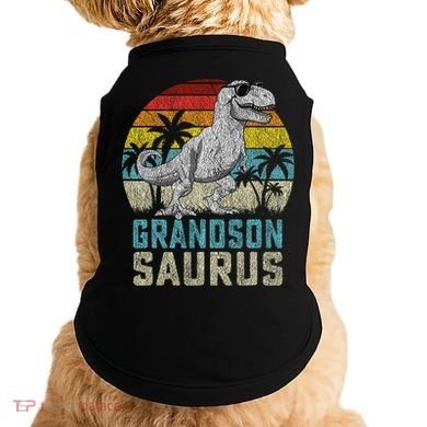 Grandsonsaurus T Rex Dinosaur Grandson Saurus Family Doggie Tank