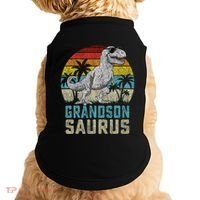 Grandsonsaurus T Rex Dinosaur Grandson Saurus Family Doggie Tank thumb 0