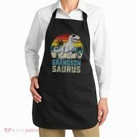 Grandsonsaurus T Rex Dinosaur Grandson Saurus Family Apron thumb 2