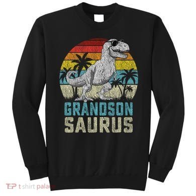 Grandsonsaurus T Rex Dinosaur Grandson Saurus Family Sweatshirt