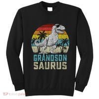 Grandsonsaurus T Rex Dinosaur Grandson Saurus Family Sweatshirt thumb 0