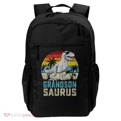 Grandsonsaurus T Rex Dinosaur Grandson Saurus Family Backpack
