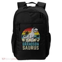 Grandsonsaurus T Rex Dinosaur Grandson Saurus Family Backpack thumb 0