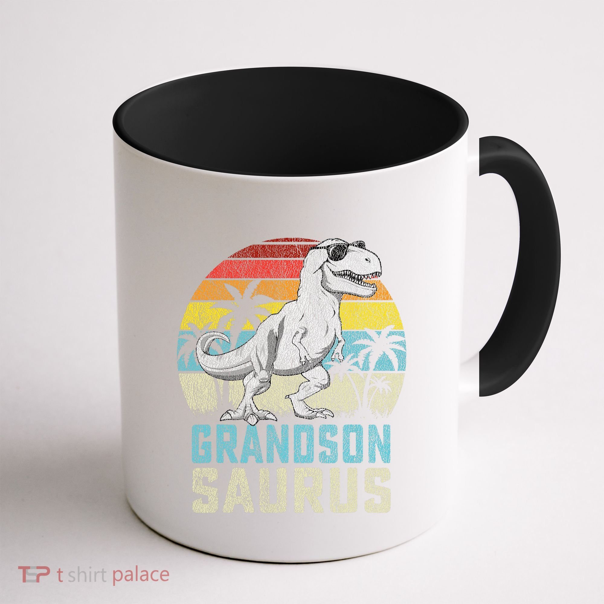Grandsonsaurus T Rex Dinosaur Grandson Saurus Family Coffee Mug