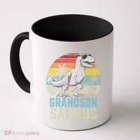 Grandsonsaurus T Rex Dinosaur Grandson Saurus Family Coffee Mug thumb 0