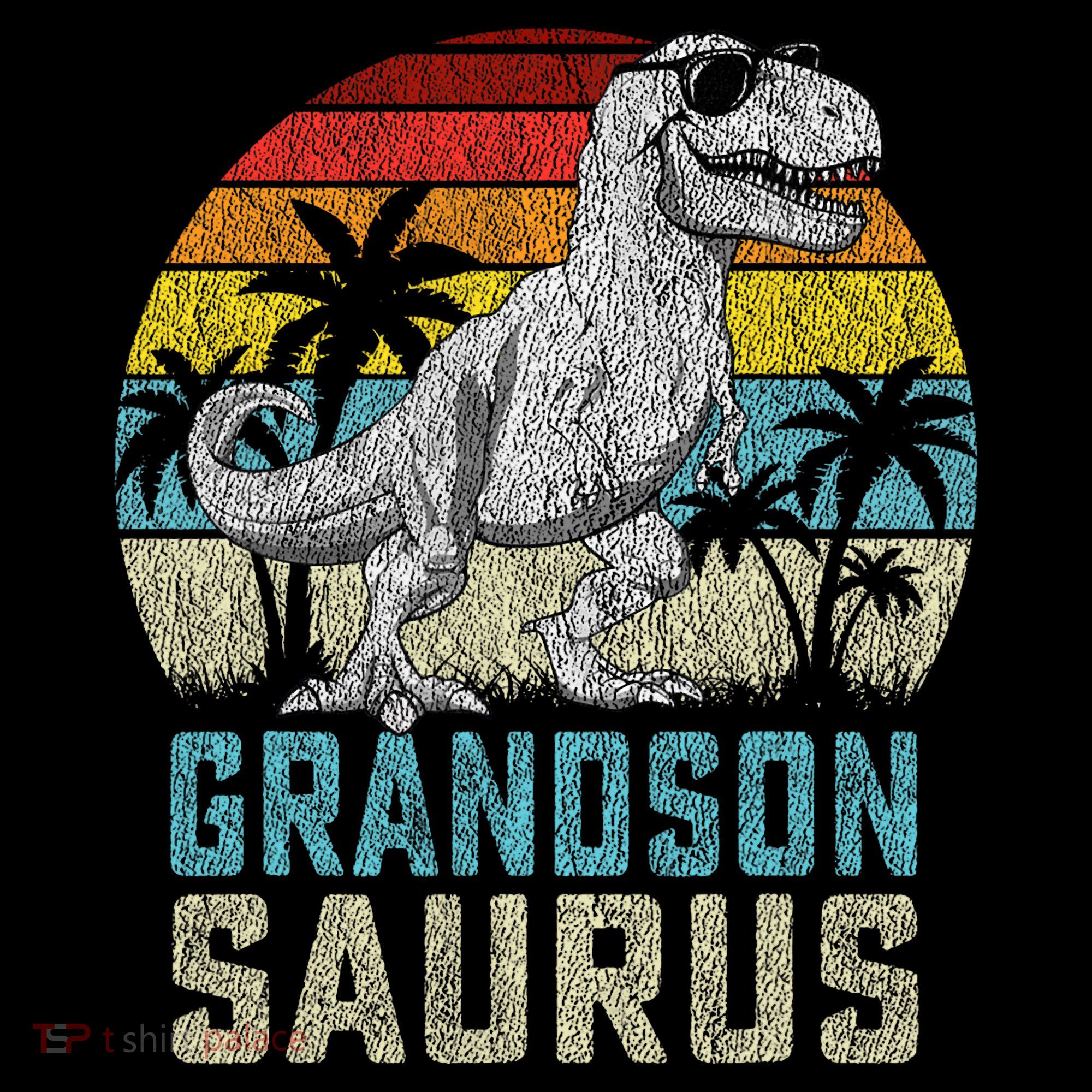 Grandsonsaurus T Rex Dinosaur Grandson Saurus Family Coffee Mug