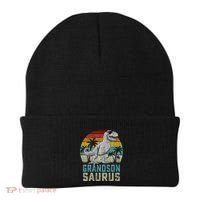 Grandsonsaurus T Rex Dinosaur Grandson Saurus Family Beanie thumb 0