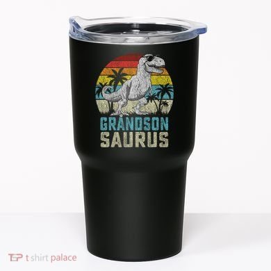 Grandsonsaurus T Rex Dinosaur Grandson Saurus Family Tumbler