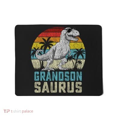 Grandsonsaurus T Rex Dinosaur Grandson Saurus Family Mousepad