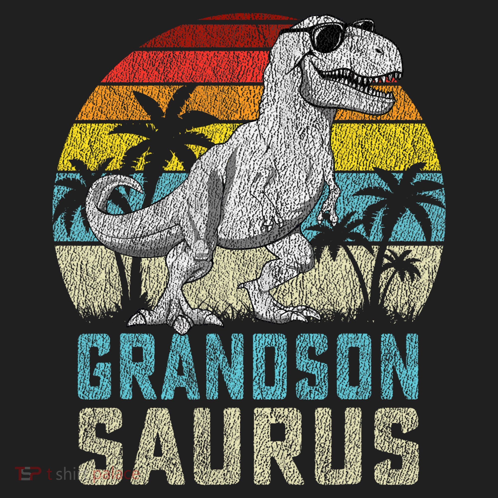 Grandsonsaurus T Rex Dinosaur Grandson Saurus Family Hat
