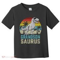 Grandsonsaurus T Rex Dinosaur Grandson Saurus Family Toddler T-Shirt thumb 0