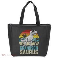 Grandsonsaurus T Rex Dinosaur Grandson Saurus Family Tote Bag thumb 0