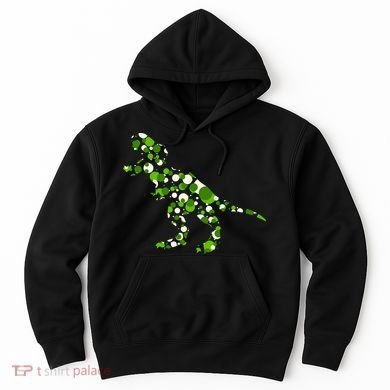 Green T Rex Polka Dot Dinosaur International Dot Day Hoodie