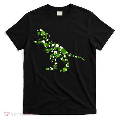 Green T Rex Polka Dot Dinosaur International Dot Day T-Shirt