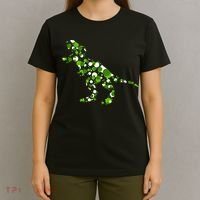 Green T Rex Polka Dot Dinosaur International Dot Day T-Shirt thumb 4