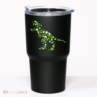 Green T Rex Polka Dot Dinosaur International Dot Day Tumbler thumb 0