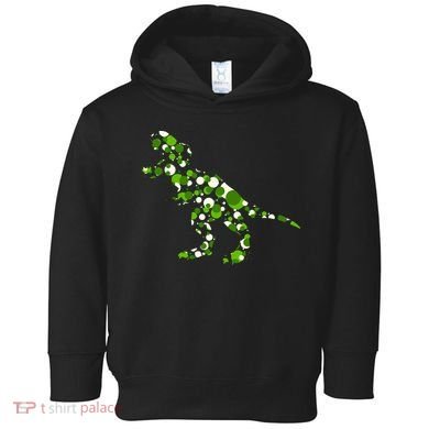 Green T Rex Polka Dot Dinosaur International Dot Day Toddler Hoodie