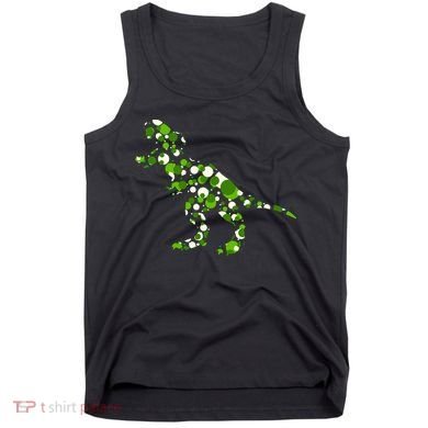 Green T Rex Polka Dot Dinosaur International Dot Day Tank Top