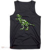 Green T Rex Polka Dot Dinosaur International Dot Day Tank Top thumb 0