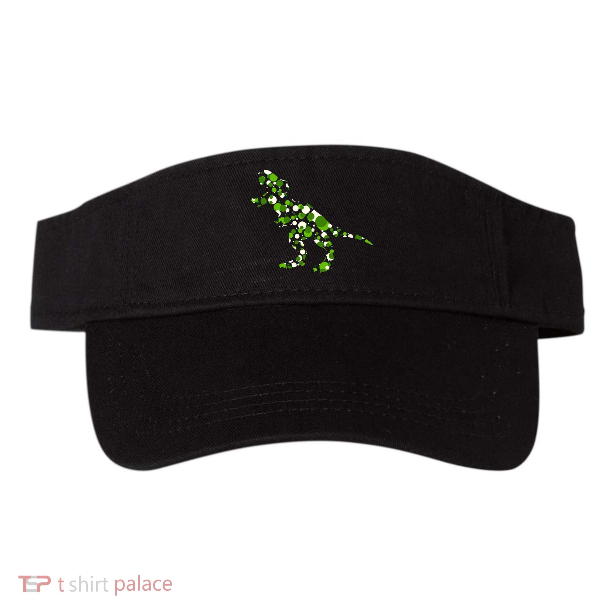 Green T Rex Polka Dot Dinosaur International Dot Day Visor