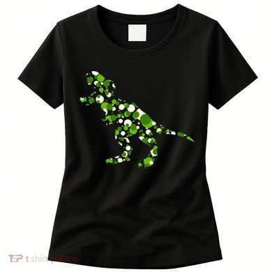 Green T Rex Polka Dot Dinosaur International Dot Day Women's T-Shirt