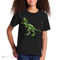 Green T Rex Polka Dot Dinosaur International Dot Day Kids T-Shirt thumb 2
