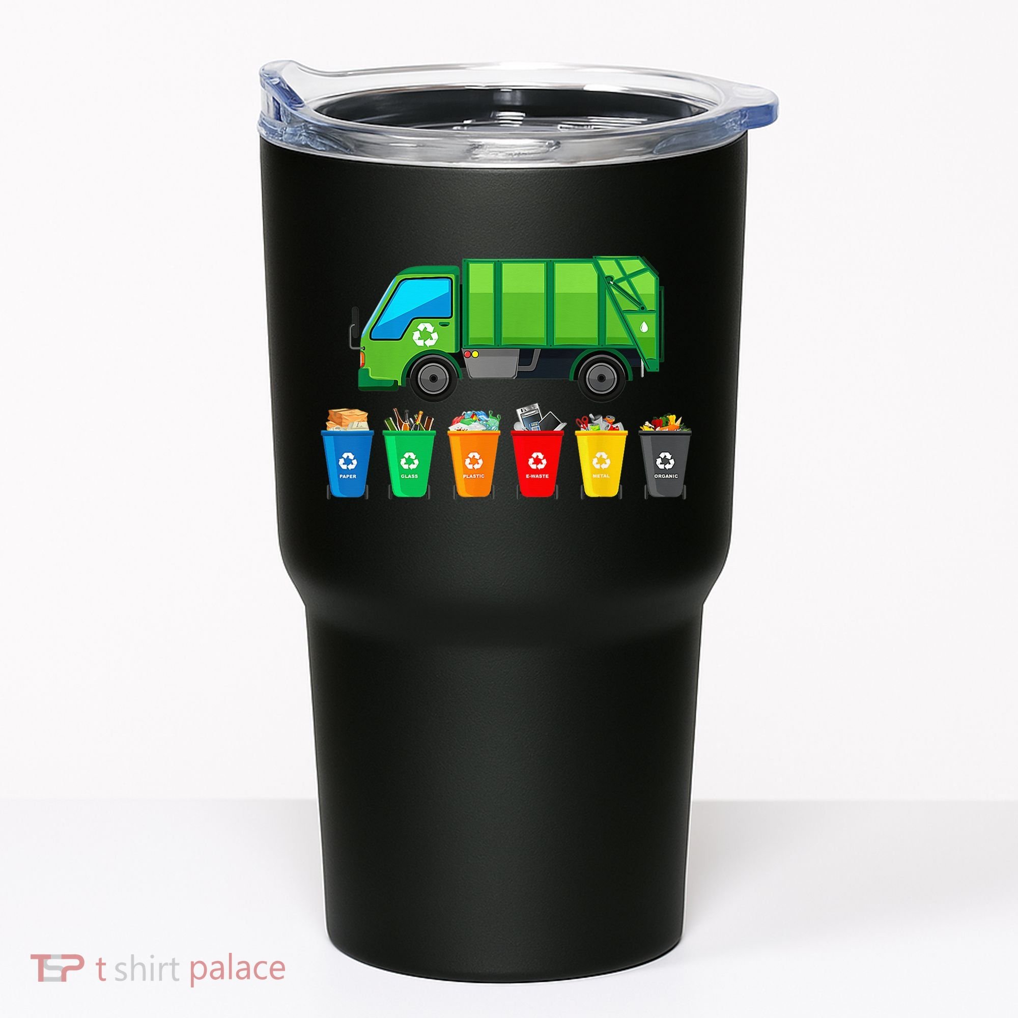 Garbage Truck Reuse Recycle Trash Collector Earth Day Tumbler