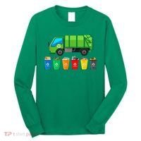 Garbage Truck Reuse Recycle Trash Collector Earth Day Long Sleeve Shirt thumb 0