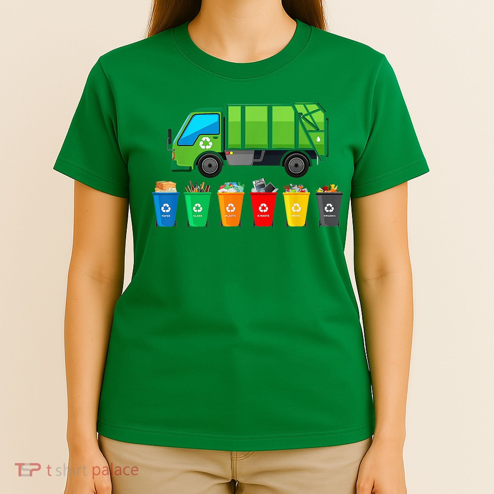 Garbage Truck Reuse Recycle Trash Collector Earth Day T-Shirt