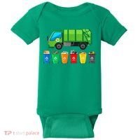 Garbage Truck Reuse Recycle Trash Collector Earth Day Baby Bodysuit thumb 0