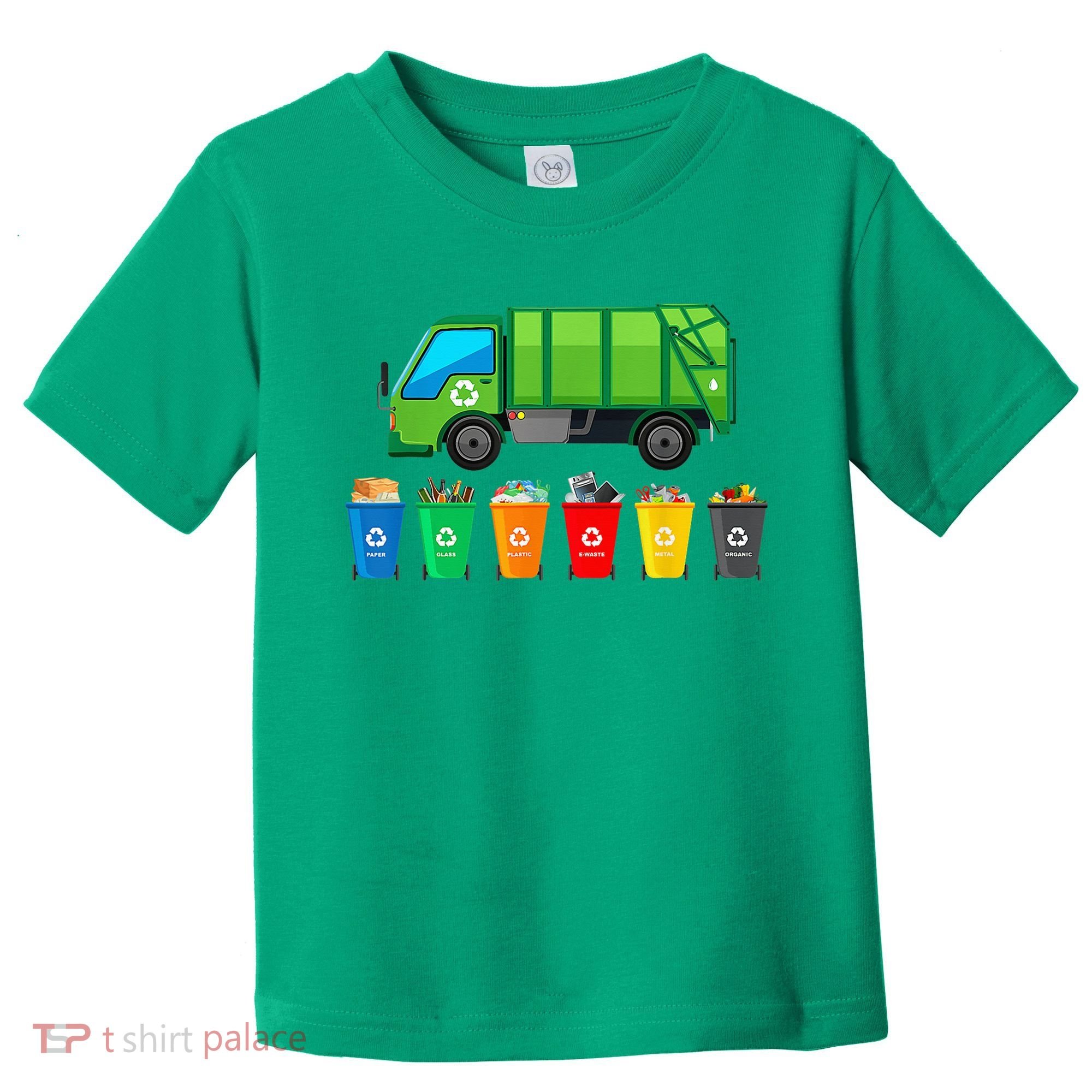 Garbage Truck Reuse Recycle Trash Collector Earth Day Toddler T-Shirt
