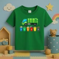 Garbage Truck Reuse Recycle Trash Collector Earth Day Toddler T-Shirt thumb 3