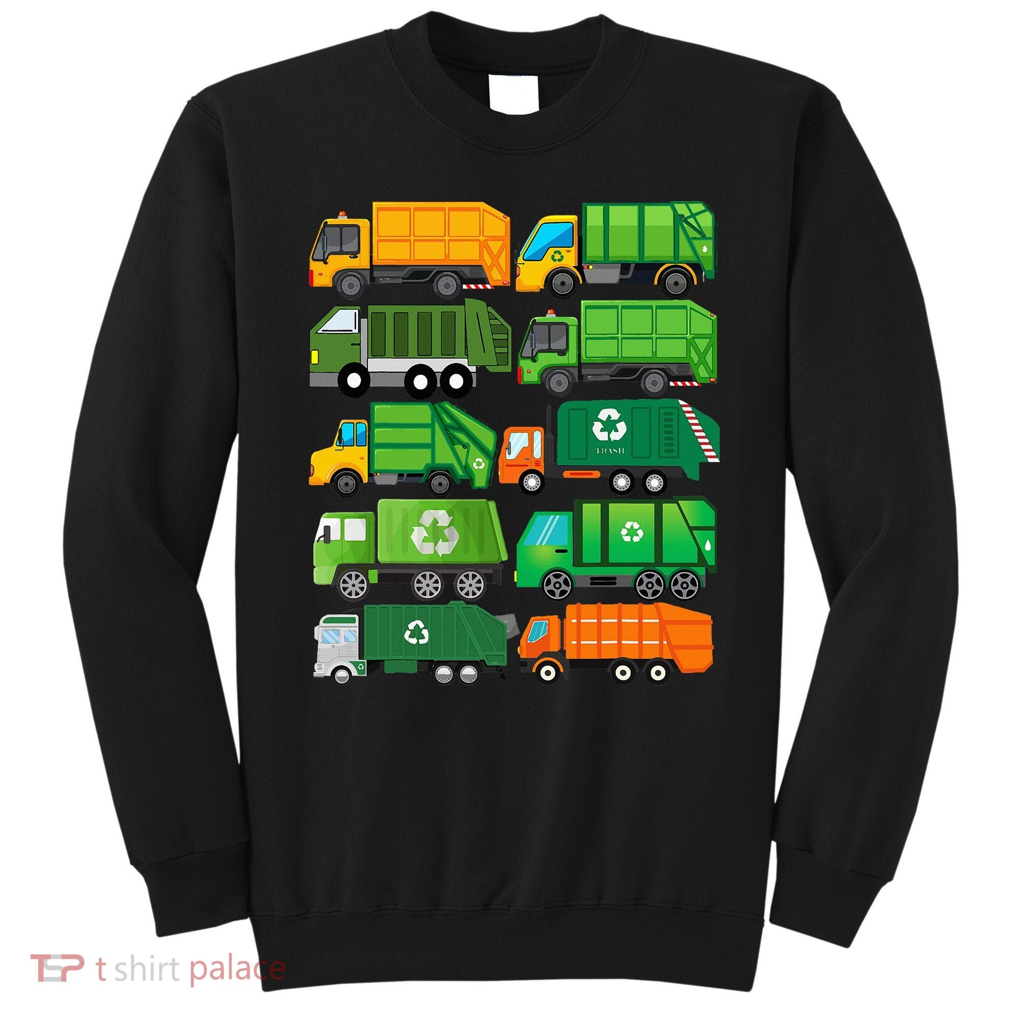 Garbage Truck Recycling Day Trash Waste Separation Birthday Sweatshirt