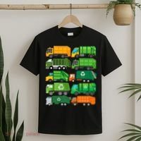 Garbage Truck Recycling Day Trash Waste Separation Birthday T-Shirt thumb 2