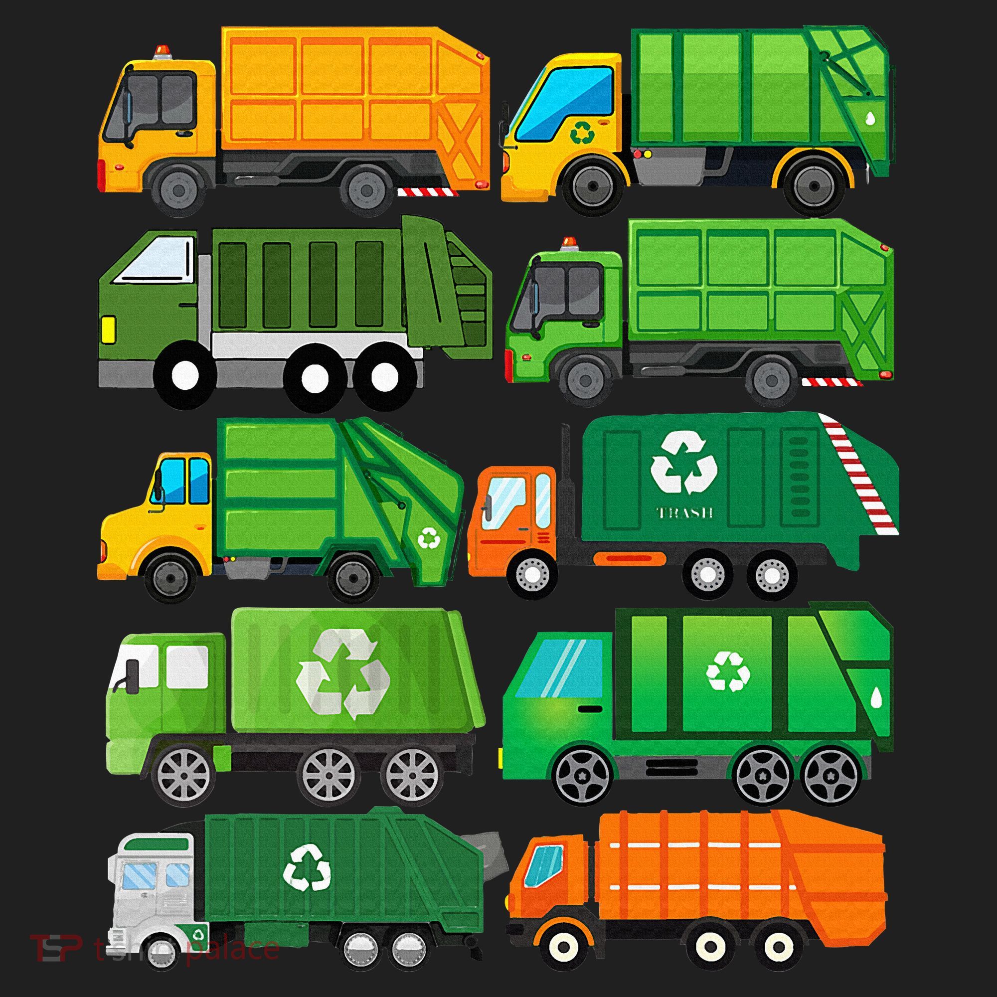 Garbage Truck Recycling Day Trash Waste Separation Birthday Beanie