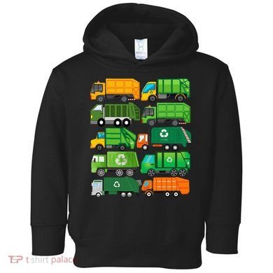 Garbage Truck Recycling Day Trash Waste Separation Birthday Toddler Hoodie