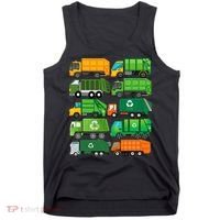 Garbage Truck Recycling Day Trash Waste Separation Birthday Tank Top thumb 0
