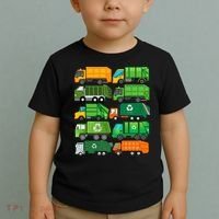 Garbage Truck Recycling Day Trash Waste Separation Birthday Toddler T-Shirt thumb 2