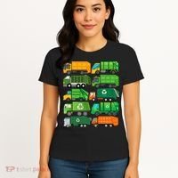 Garbage Truck Recycling Day Trash Waste Separation Birthday Women's T-Shirt thumb 4